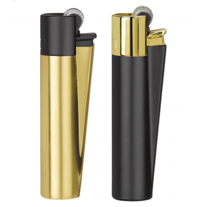 Clipper Classic Large Metal - Black & Gold Matte - 12ct Display 